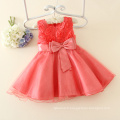 Nouveau design violet rouge orange bleu tutu robe fleur fille partie porter 7-16 ans fille robe